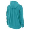 Nike Cotton Full-Zip Fleece Hoodie - NFL Miami Dolphins Turbo Green/Brilliant Orange