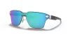 OAKLEY LUGPLATE FRAME-SATIN CHROME LENS-PRIZM SAPPHIRE