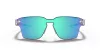 OAKLEY LUGPLATE FRAME-SATIN CHROME LENS-PRIZM SAPPHIRE