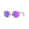 OAKLEY HSTN METAL PRIZM VIOLET LENSES, MATTE CLEAR FRAME