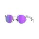 OAKLEY HSTN METAL PRIZM VIOLET LENSES, MATTE CLEAR FRAME