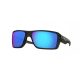 OAKLEY DOUBLE EDGE FRAME-GREY SMOKE LENS-PRIZM SAPPHR IRIDIUM POLARIZED