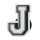 Crocs J betű Jibbitz