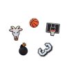 CROCS BASKETBALL STAR 5 PACK JIBBITZ MC