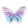 Crocs Színes fém pillangó Jibbitz