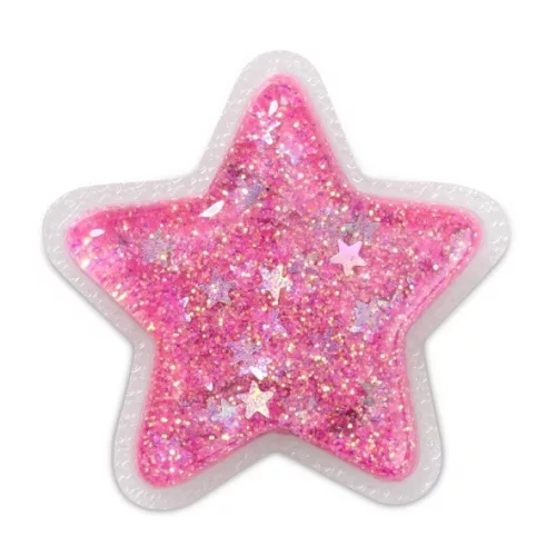 Crocs Rózsaszín glitteres csillag Jibbitz