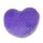 Crocs Lila bolyhos szív Jibbitz