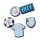 Crocs Manchester City - csomag (5 db) Jibbitz