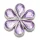 Crocs Köves lila virág Jibbitz