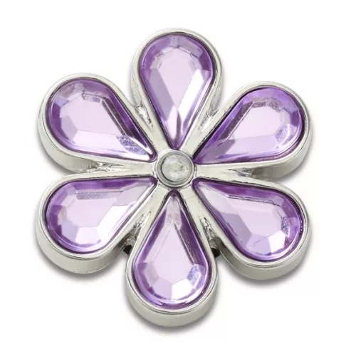 Crocs Köves lila virág Jibbitz