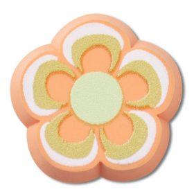 Crocs Narancssárga radír virág Jibbitz