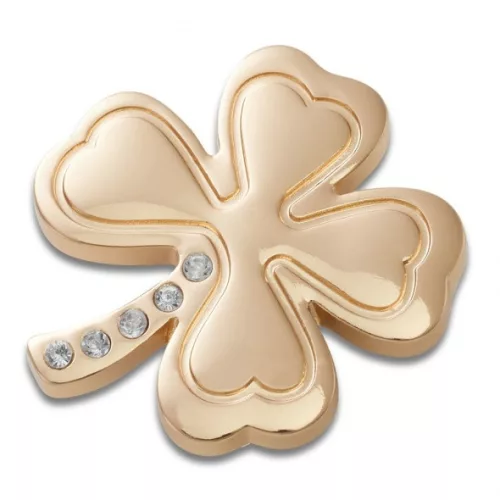 Crocs Arany köves lóhere Jibbitz