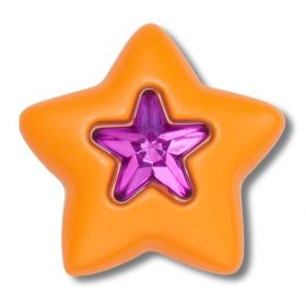 Crocs Narancssárga csillag kővel Jibbitz