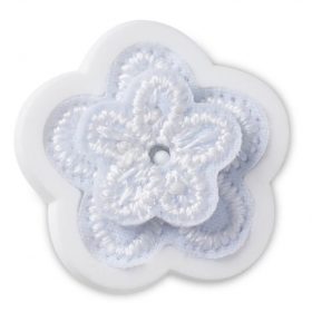 Crocs Elegáns fehér virág 2 Jibbitz