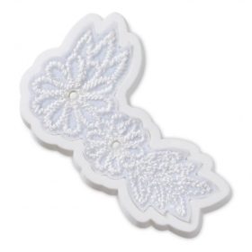 Crocs Elegáns fehér virágok Jibbitz