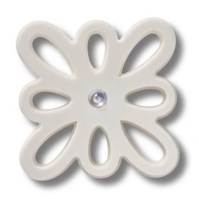 Crocs Kivágott fehér virág Jibbitz