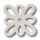 Crocs Kivágott fehér virág Jibbitz