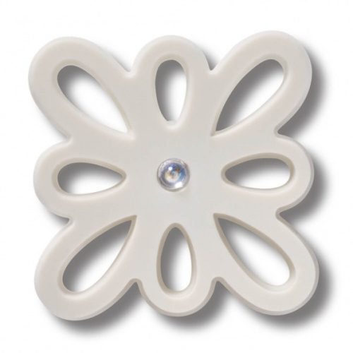 Crocs Kivágott fehér virág Jibbitz