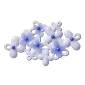 Crocs Kék virágok Jibbitz