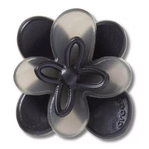 Crocs Fekete nyíló virág 1 Jibbitz