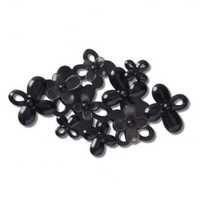 Crocs Fekete virágok Jibbitz