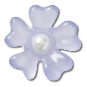 Crocs Lila virág gyönggyel Jibbitz