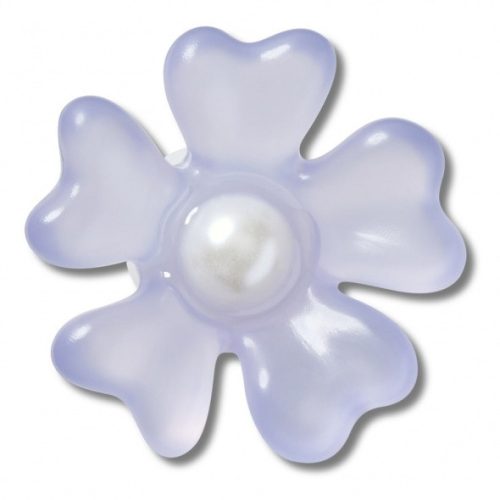 Crocs Lila virág gyönggyel Jibbitz