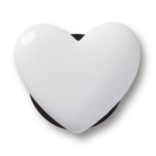 Crocs Apró fehér szív Jibbitz