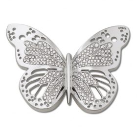 Crocs Ezüst pillangó Jibbitz