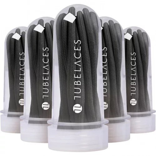TUBELACES ROPE SOLID BLACK