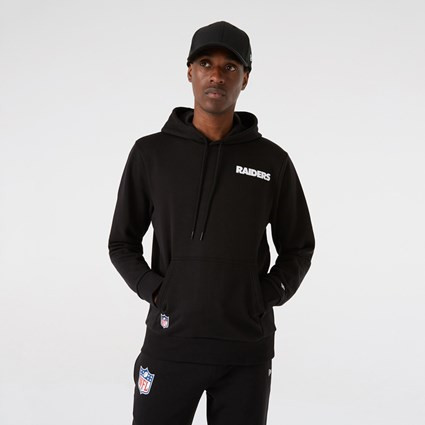 NEW ERA NFL LAS VEGAS RAIDERS OUTLINE LOGO PULLOVER HOODY BLACK/WHITE