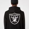 NEW ERA NFL LAS VEGAS RAIDERS OUTLINE LOGO PULLOVER HOODY BLACK/WHITE