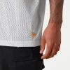 NEW ERA NBA LOS ANGELES LAKERS LOGO OVERSIZED MESH TEE WHITE