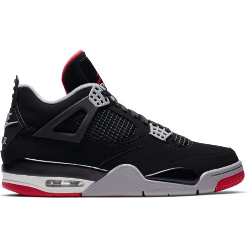 AIR JORDAN 4 RETRO BLACK/FIRE RED-CEMENT GREY-SUMMIT WHITE