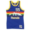 MITCHELL & NESS DENVER NUGGETS DIKEMBE MUTOMBO #55 SWINGMAN JERSEY 91-92 ROYAL/MC