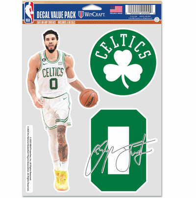 WinCraft - NBA Multi Use 3 Fan Pack Decal Jayson Tatum Boston Celtics MC