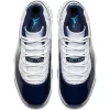 Air Jordan 11 Retro Shoe WHITE/UNIVERSITY BLUE-MIDNIGHT NAVY