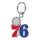 WinCraft - NBA Cloisonne Key Ring Carded - Philadelphia 76ers MC ONE