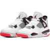AIR JORDAN 4 RETRO (GS) WHITE/BLACK-BRIGHT CRIMSON