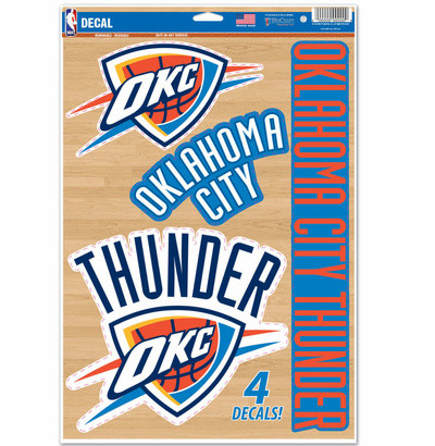 WinCraft - NBA Multi-Use Decal 11x17 Oklahoma City Thunder MC
