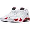AIR JORDAN 14 RETRO WHITE/BLACK-VARSITY RED-METALLIC SILVER
