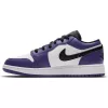 AIR JORDAN 1 LOW (GS) COURT PURPLE/BLACK-WHITE-HOT PUNCH