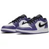 AIR JORDAN 1 LOW (GS) COURT PURPLE/BLACK-WHITE-HOT PUNCH
