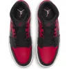 AIR JORDAN 1 MID BLACK/GYM RED-WHITE