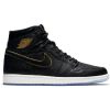 Air Jordan 1 RETRO HIGH OG  BLACK/METALLIC GOLD-SUMMIT WHITE