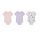 Jordan Bodysuit S/S 3-Pack Jumpman Flight Pink Wash 0-3M