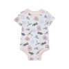 Jordan Bodysuit S/S 3-Pack Jumpman Flight Pink Wash 0-3M