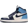 AIR JORDAN 1 RETRO HIGH OG (GS) SAIL/OBSIDIAN-UNIVERSITY BLUE