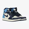 AIR JORDAN 1 RETRO HIGH OG (GS) SAIL/OBSIDIAN-UNIVERSITY BLUE
