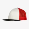 Flexfit Foam Trucker with White Front blk/wht/red